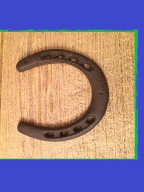 One Cast Iron Large Horse Shoe 5" tall by 4 3/4" wide One (1) 05208